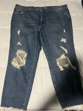 Old Navy Dark Blue High-Rise O.G. Straight Jeans